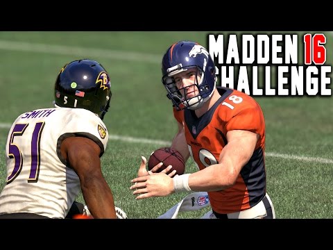 AMAZING 3 YARD RUN! Peyton Manning The RB! Madden 16 Career Mode Challenge