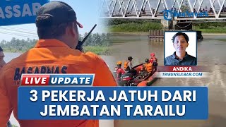 3 Pekerja Jatuh dari Jembatan Tarailu Mamuju karena Penyangga Bambu Ambruk, 2 Hilang 1 Selamat