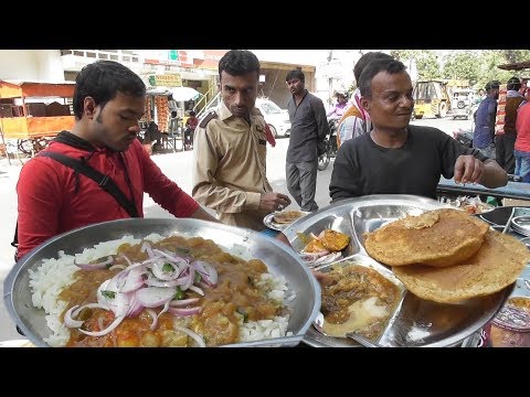 Amit - Ajit & Sonu - Three Hard Working Brothers - Salute to You - Lucknow Street Chawal/Puri Video