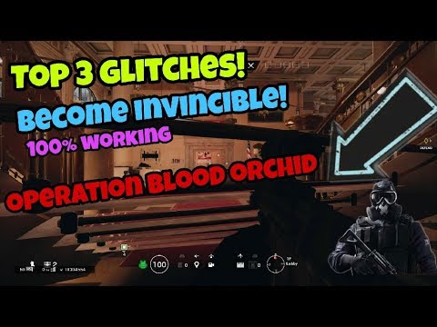 Rainbow six siege top 3 glitches (100% working) operation blood orchid September 2017 ps4/Xbox one Video