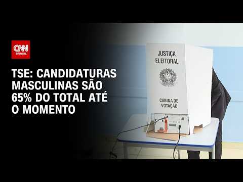 Eleições 2026: Candidaturas masculinas são 65% do total até o momento, aponta TSE | HORA H
