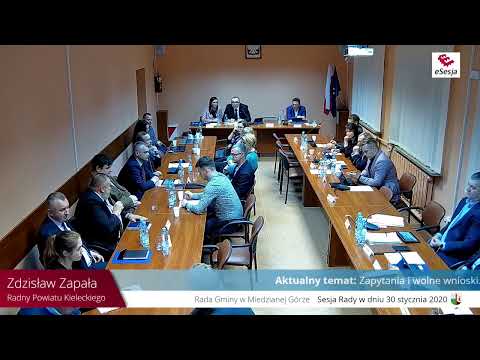Gmina Miedziana Góra – transmisja na żywo XVI Sesja w dniu 30 stycznia 2020