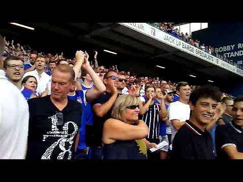 Ipswich fans chanting paul hurst name. during blackburn game.