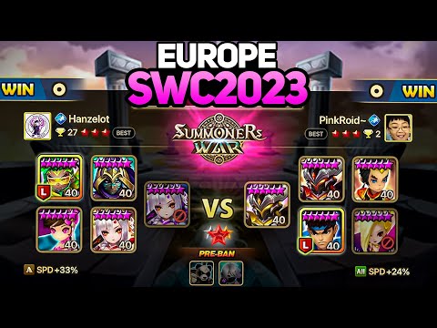 PINKROID vs HANZELOT (BO5). SWC2023 Europe Preliminary Day 1 - Summoners War