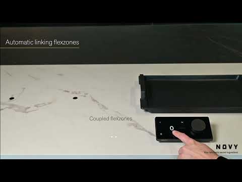 How to use the flexzones on Novy Undercover hob?