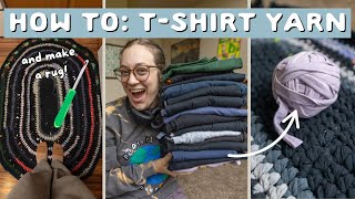 How to make tshirt yarn to upcycle textiles at home!