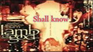 Lamb Of God-purified lyrics