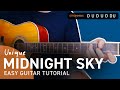 MIDNIGHT SKY Guitar Tutorial | Unique | Chordiko