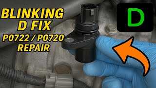 HOW TO REPLACE TRANSMISSION OUTPUT SPEED SENSOR | FIX BLINKING D LIGHT | P0722 P0720 | Step-by-step