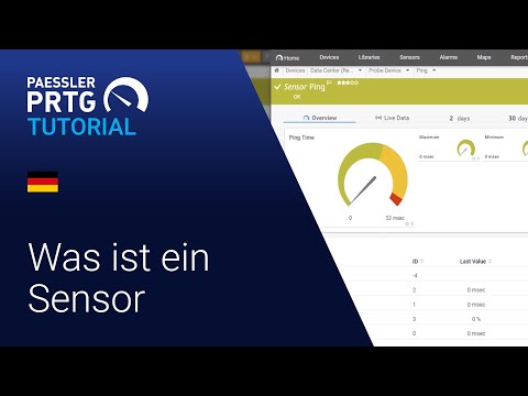 PRTG Tutorial - 🇩🇪 Was ist ein Sensor