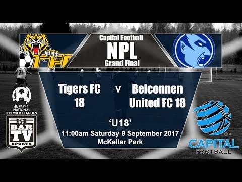 2017 Capital Football NPL - Under 18's Grand Final - Belconnen United v Tigers FC