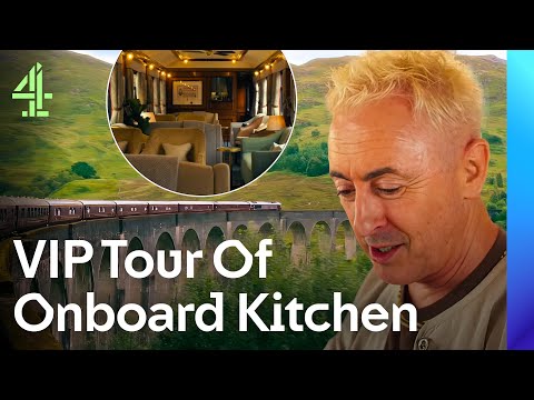 VIP Tour Of The Onboard Kitchen And Luscious Cabins | Scotland's Most Luxurious Railways | Channel 4