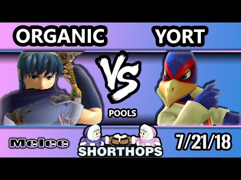 SH 1 SSBM - organic (Marth) Vs. Yort (Falco) - Smash Melee Pools A - WR4