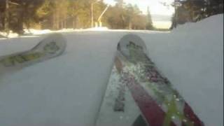 preview picture of video 'Bansko snow road: 3 minutes by ski'