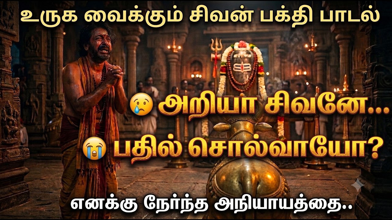 🙏 அறியாயோ சிவனே | Heart Touching Tamil Shiva Devotional Song | ஓம் நமச்சிவாய