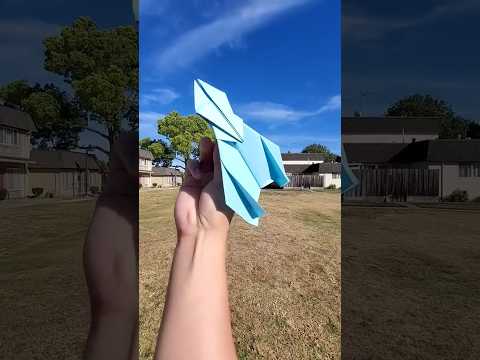 New #paperairplane test flight - X-men Plane - SUPER FAST & FAR!