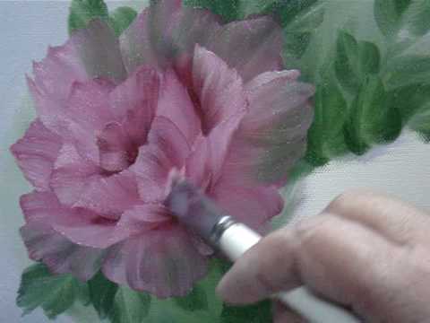 NO2　Pink Rose Oil Painting