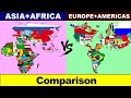 Asia Africa Vs Europe Americas Europe Americas Vs Asia Africa Europe Comparison 2023
