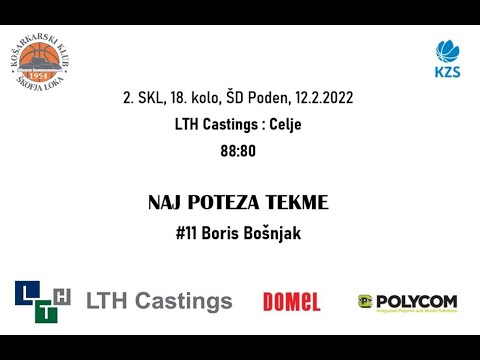 POTEZA TEKME: LTH Castings - Celje (#11 Boris Bošnjak)