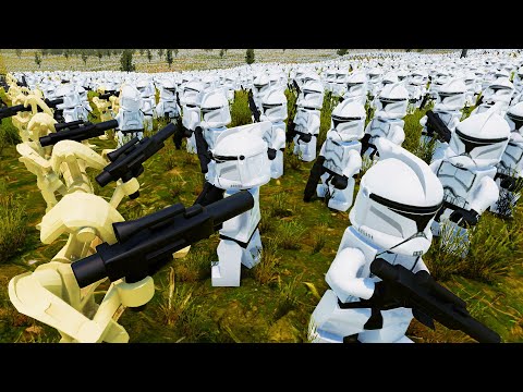 1 Million LEGO Clone Army VS 1 Million LEGO Droid Army... - UEBS 2: Star Wars Mod