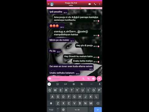 double meaning chat Avan kuda ellam panra en kuda panna matiya | tamil one side love whatsup chating