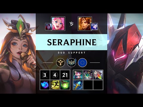 Seraphine Support vs Leona: Killing spree - EUW Challenger Patch 25.S1.2