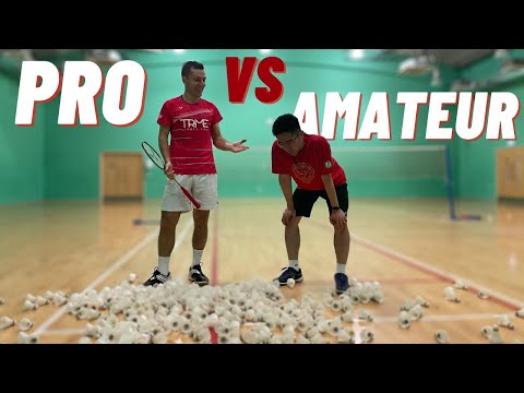 Can An Amateur Badminton Player Survive Professional Training For 1 Day?!
