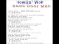 Howlin' Wolf-Back Door Man