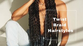 Easy Twist Braids Tutorial | Simple Hacks & tips For Long Hairstyles
