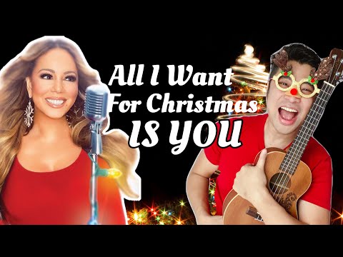 🎅🏻 ALL I WANT FOR CHRISTMAS IS YOU MARIAH CAREY UKULELE EASY TUTORIAL AND PLAY ALONG with CHORDS