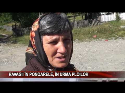 Ravagii in Ponoarele, in urma ploilor