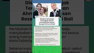 Disebut Tak Diajak, Terungkap Alasan Ahmad Dhani dan Keluarga Absen Resepsi El Rumi di Bali