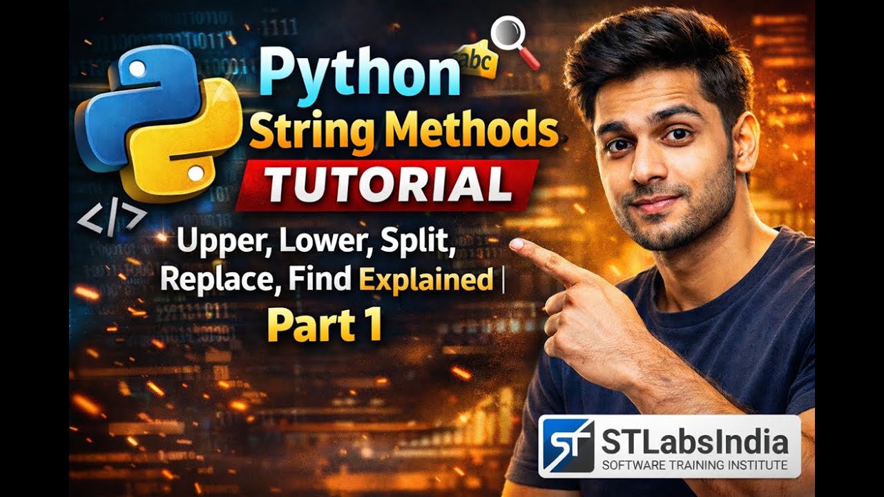 Python String Methods Tutorial | Upper, Lower, Split, Replace, Find Explained | Part 1