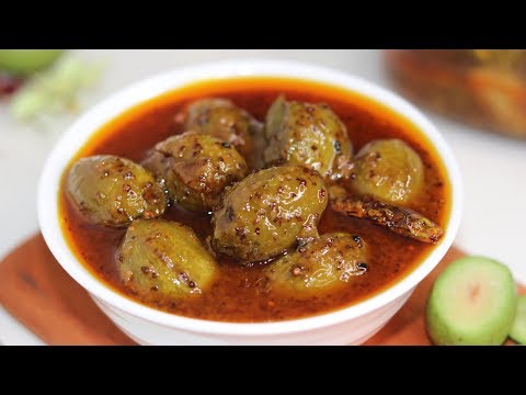 আস্ত জলপাইর টক-ঝাল-মিষ্টি আচার ( রোদে দেওয়ার ঝামেলা ছাড়াই ) Jolpai Achae ॥ Olive Pickle