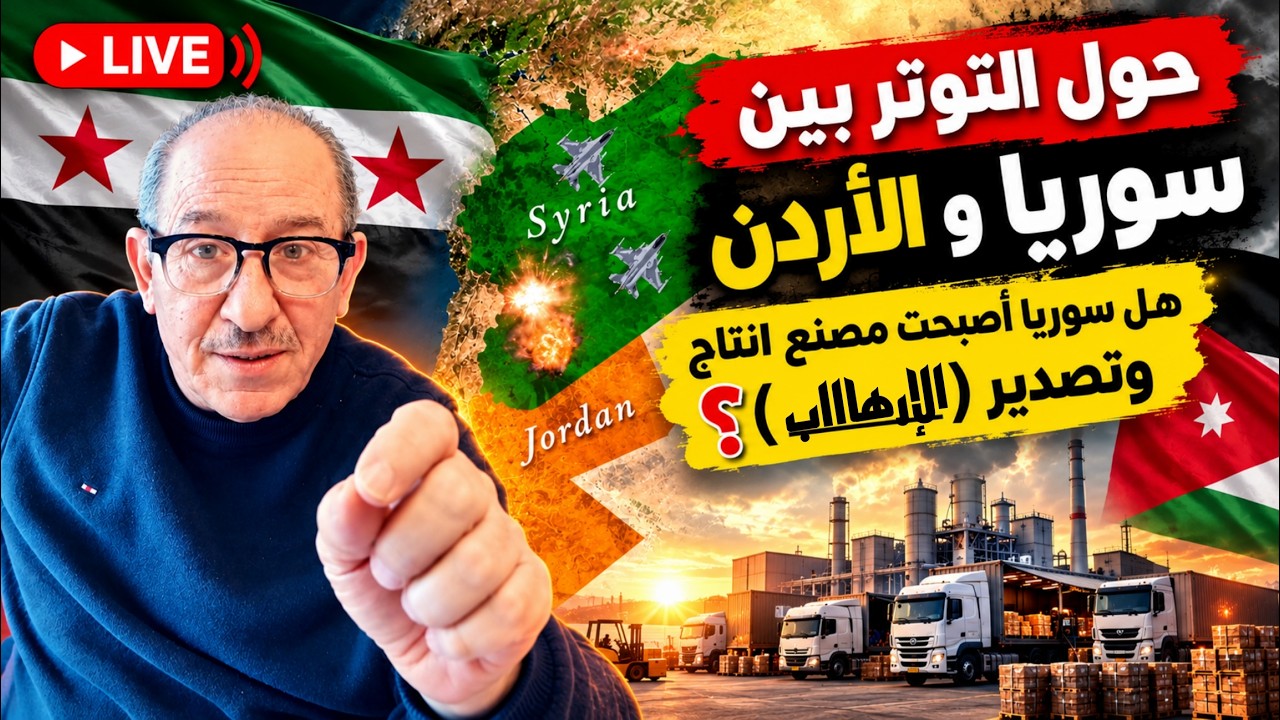 حول التوتر بين سوريا والاردن  ؟ هل أصبحت سوريا مصنع لإنتاج وتصدير ( الار ررهاا