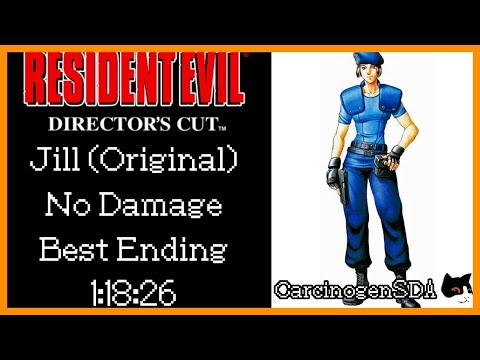 [No Commentary] Resident Evil Director's Cut (PS1) - Jill (Original) No Damage, Best Ending 1:18:26
