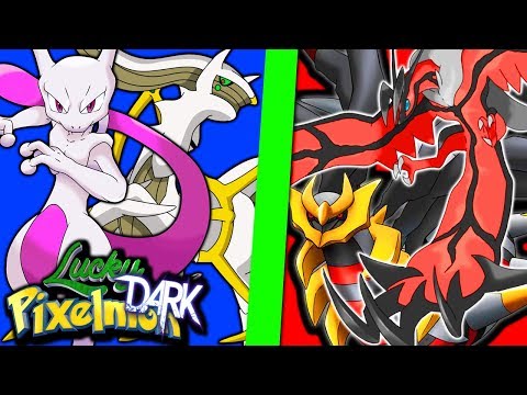 Minecraft LUCKY PIXELMON DARK - MEWTWO e ARCEUS vs GIRATINA e YVELTAL ! A MELHOR BATALHA !!