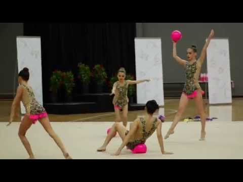Canadian Rhythmic Gymnastic Junior Group from 2016 Koop Cup