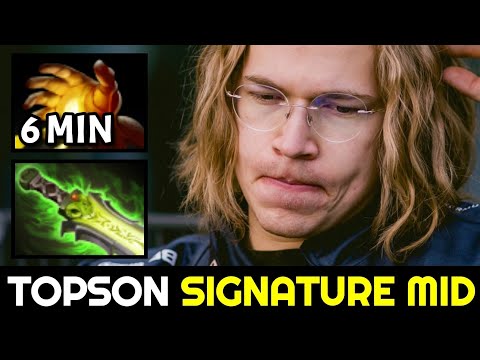 TOPSON Signature Mid with 6min Hand of Midas Dota 2