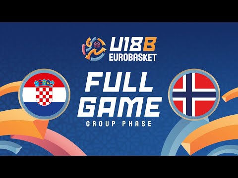 Group Phase | Croatia v Norway | Full Basketball Game | FIBA U18 EuroBasket 2025 - Division B