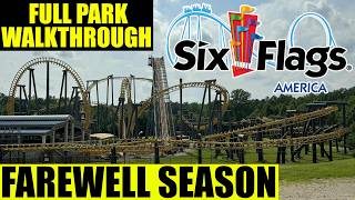 Six Flags America Full Park Walk Through 2025