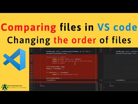 How to swap order of Compared files in VS code
