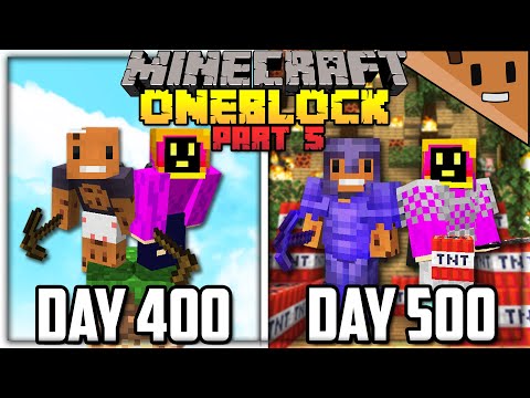 aCookieGod - We Spent 500 Days in ONE BLOCK Minecraft... Here's What Happened (ft. NotPaulGG)