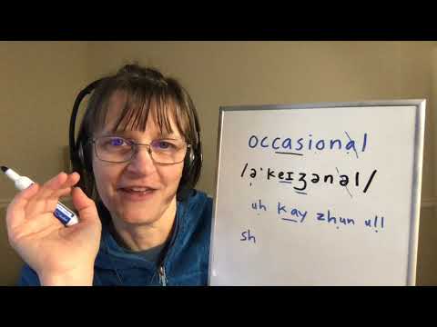 How to Pronounce Occasional and Occasionally
