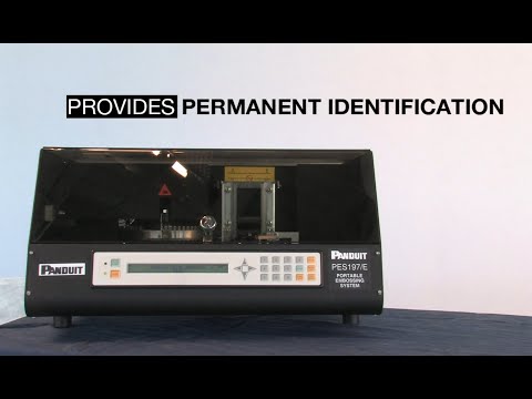 PANDUIT_ PES 197/E _ PORTABLE EMBOSSING SYSTEM _ MACHINE & PLATE