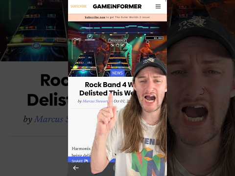 Rock Band 4 Delisted