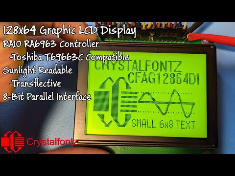 See all the features and optics of this 128x64 graphic LCD display