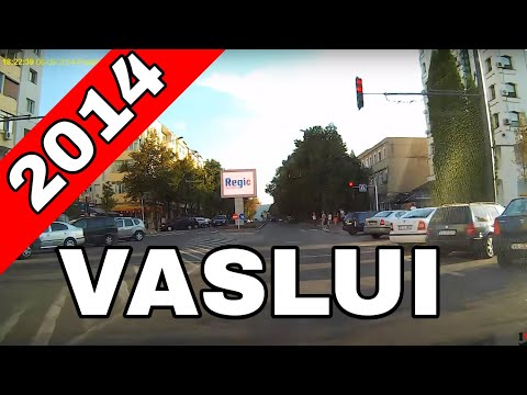 Orasul VASLUI in 2014 traseu Calugareni - Donici - Centru - Crucea Garii - Zimbrului video 1080p FHD