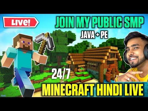 Mind-Blowing Minecraft SMP Live: Join Java+PE!