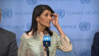 UN Ambassador Haley Speaks to the Press on North Korea - 5/16/17